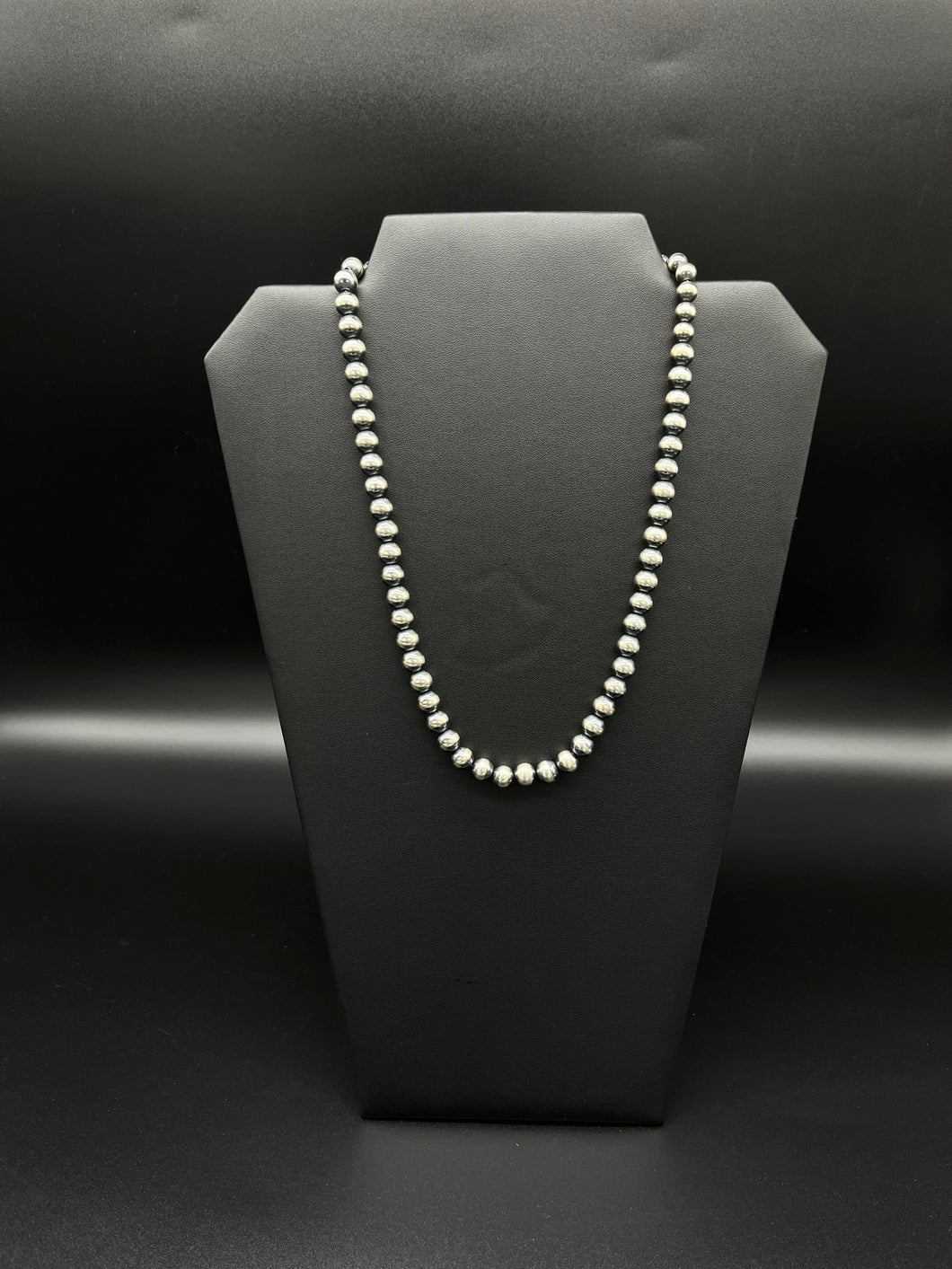 Navajo Pearls 8mm Sterling Silver